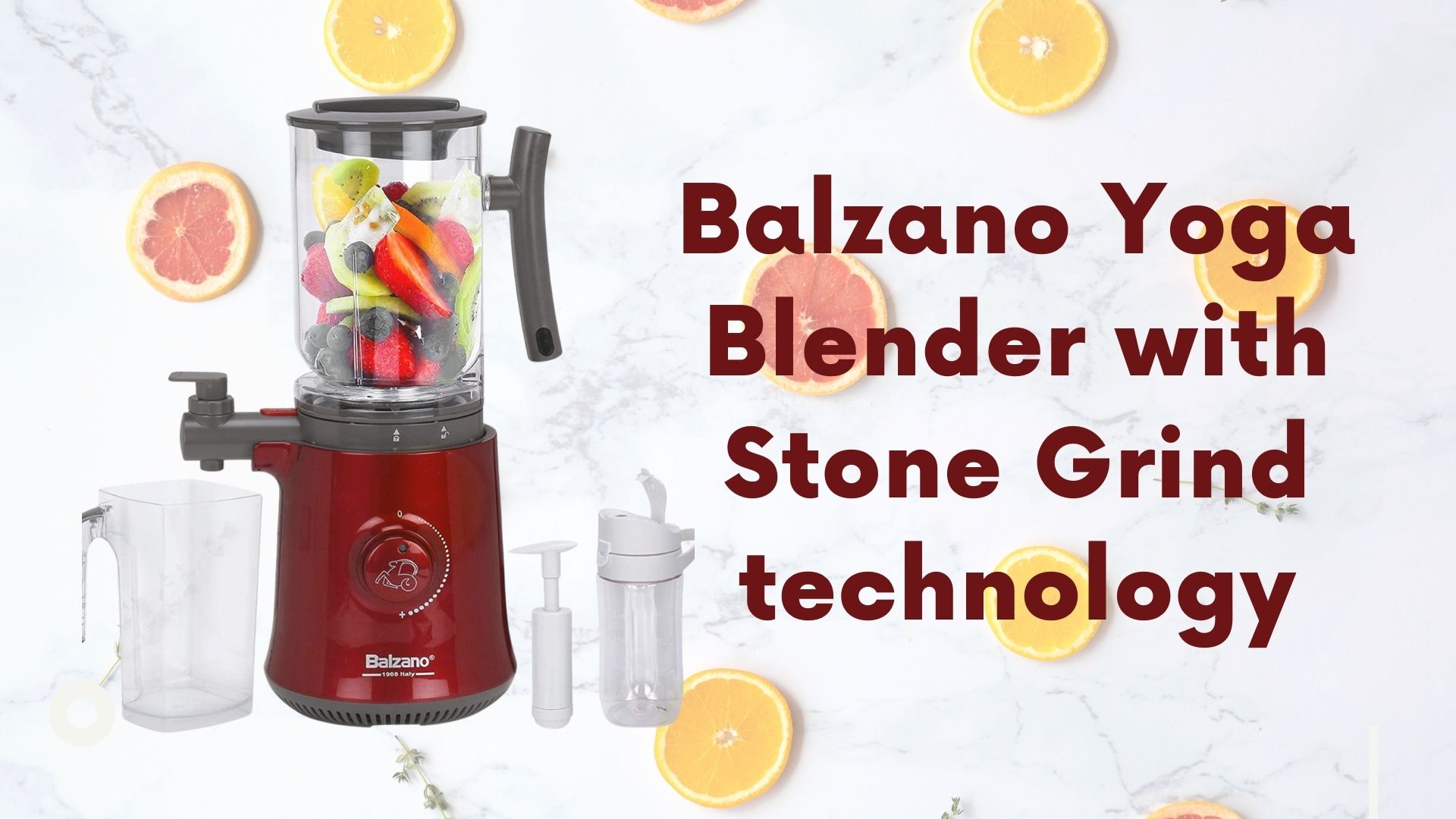 Balzano Yoga Blender with Stone Grind technology