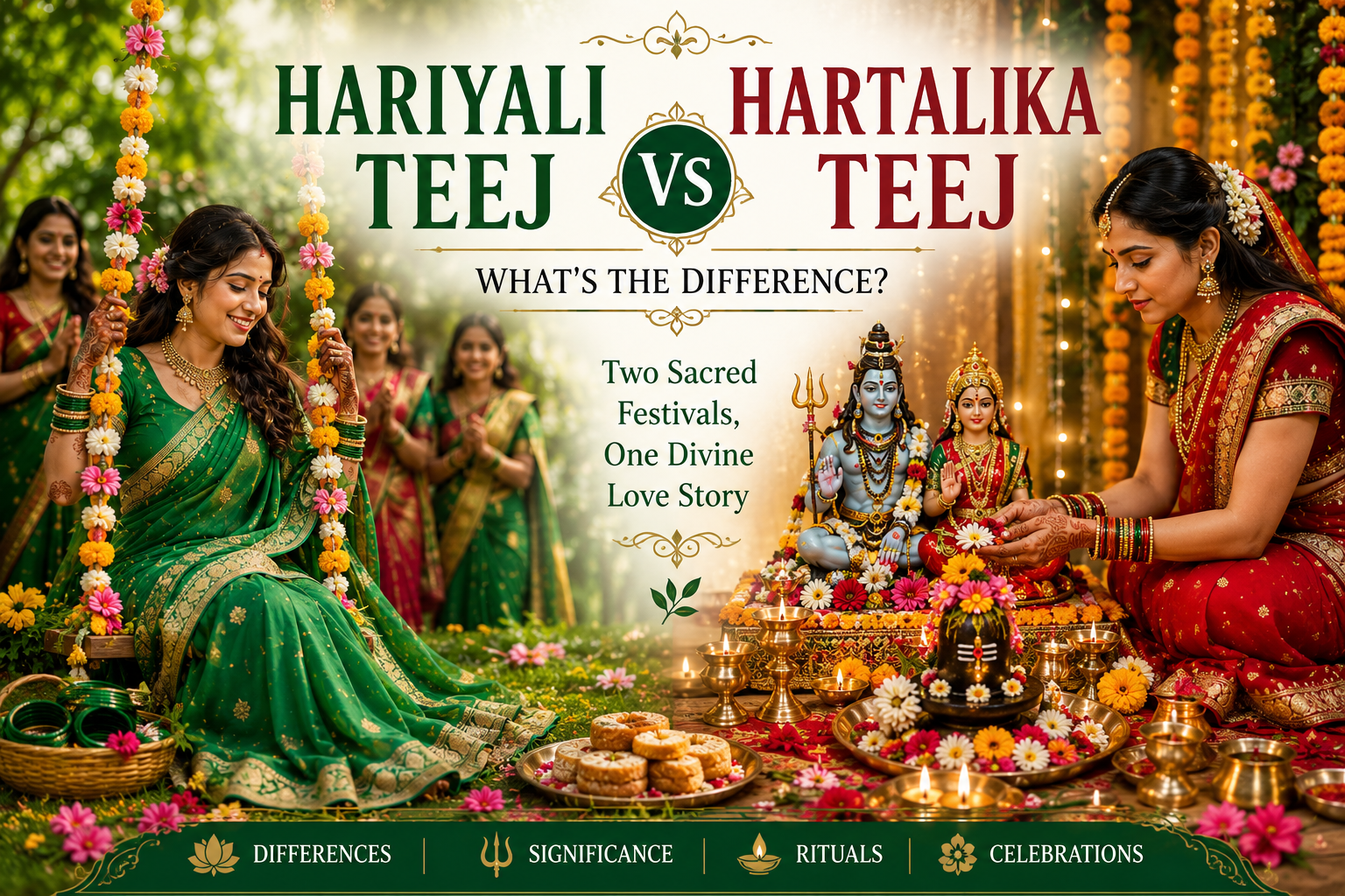 Hariyali Teej vs Hartalika Teej: Know What’s the Difference?